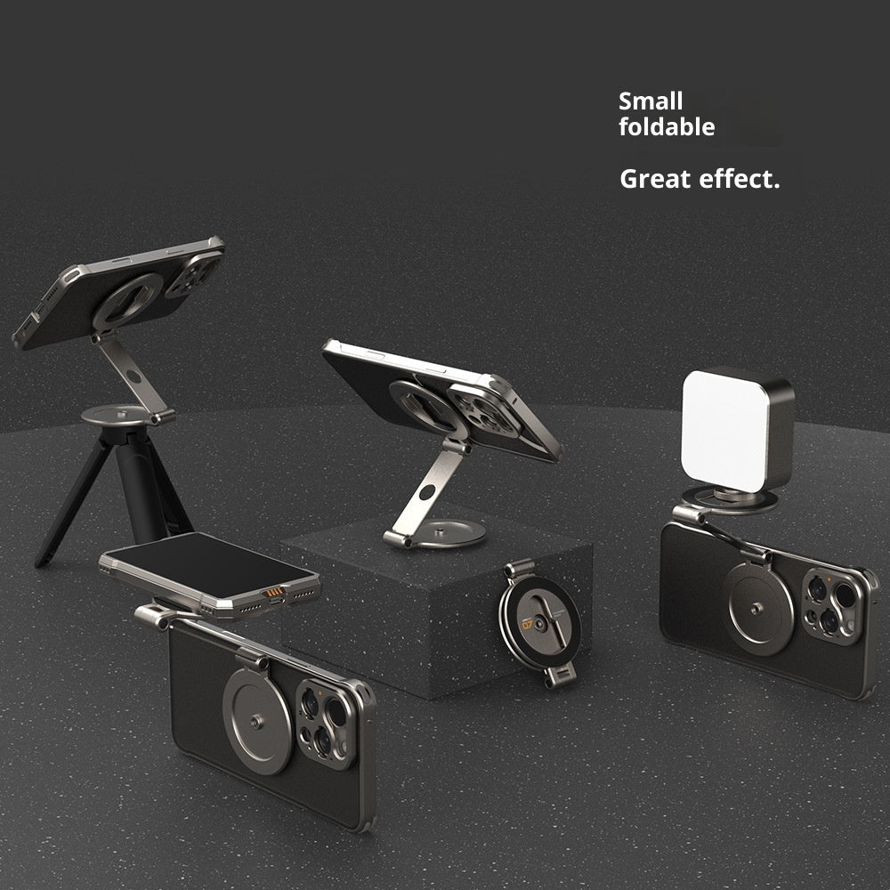 Dual Magnetic Phone Bracket with Cold Shoe Port