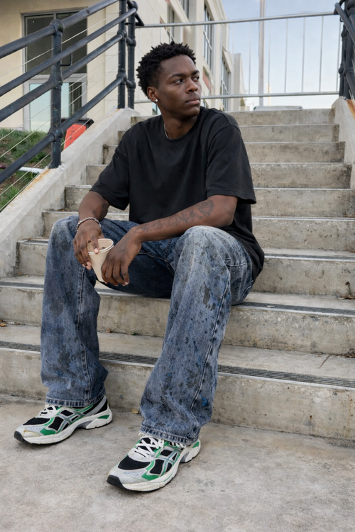 Grunge Punk Distressed Jeans